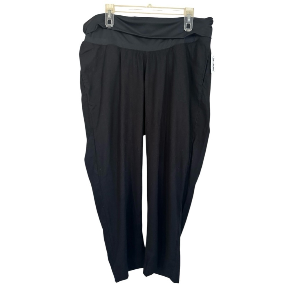 Old Navy Black Wide Leg Pants with Relaxed Fit